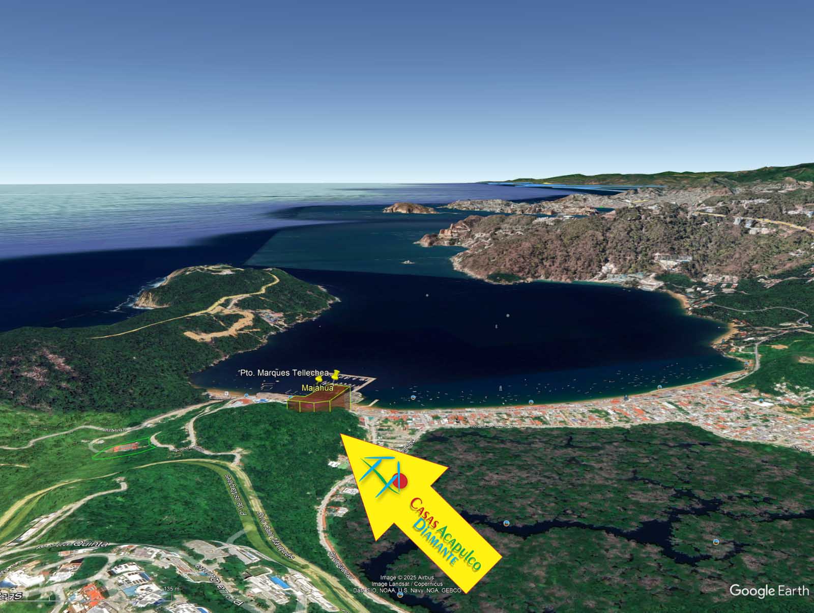 Terreno Puerto Marqués Majahua y Tellechea - Vista aérea 14